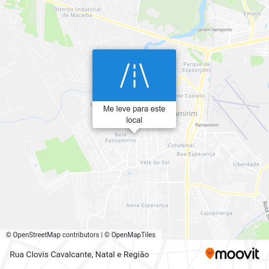Rua Clovis Cavalcante mapa