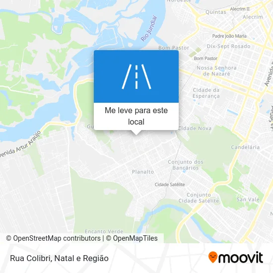 Rua Colibri mapa