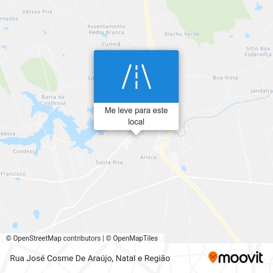 Rua José Cosme De Araújo mapa