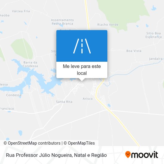 Rua Professor Júlio Nogueira mapa