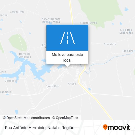 Rua Antônio Herminio mapa