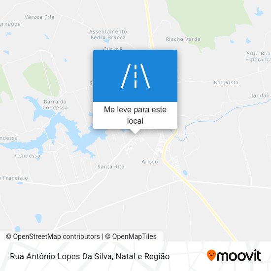 Rua Antônio Lopes Da Silva mapa