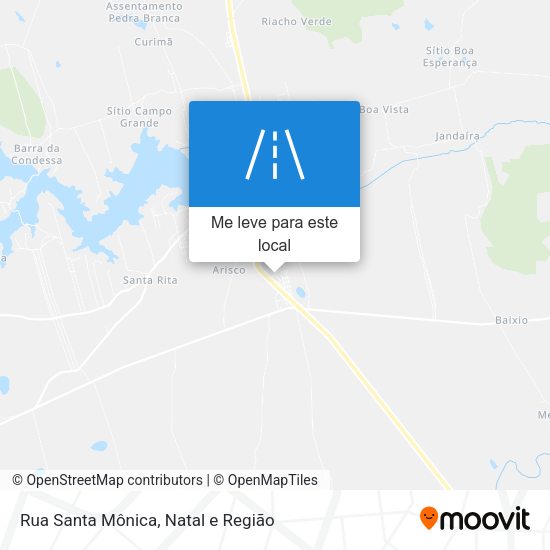 Rua Santa Mônica mapa