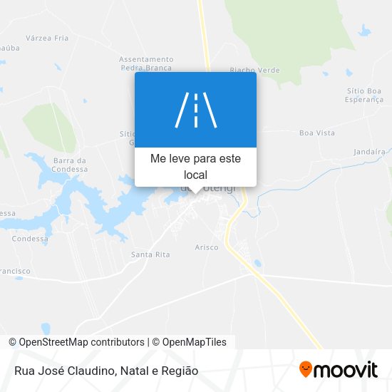 Rua José Claudino mapa