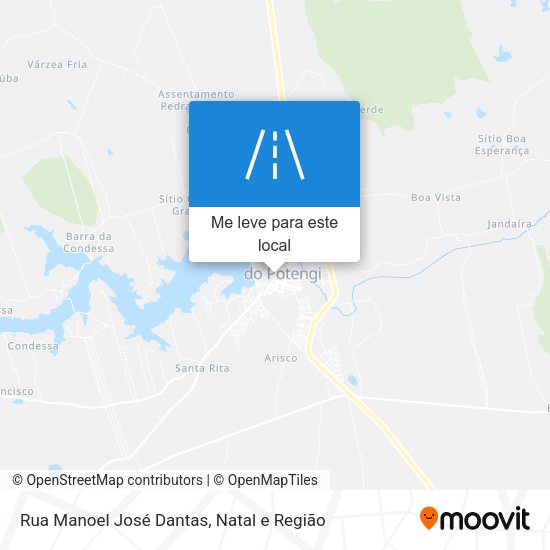Rua Manoel José Dantas mapa