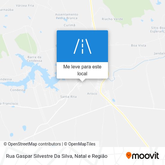 Rua Gaspar Silvestre Da Silva mapa