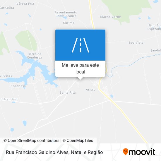 Rua Francisco Galdino Alves mapa