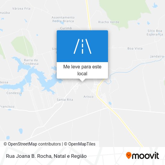 Rua Joana B. Rocha mapa