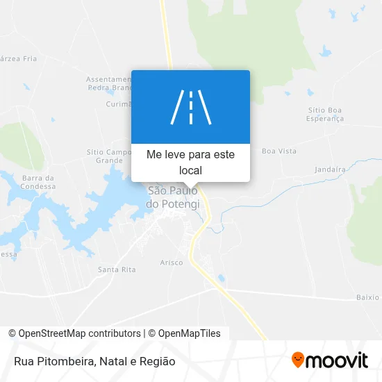 Rua Pitombeira mapa