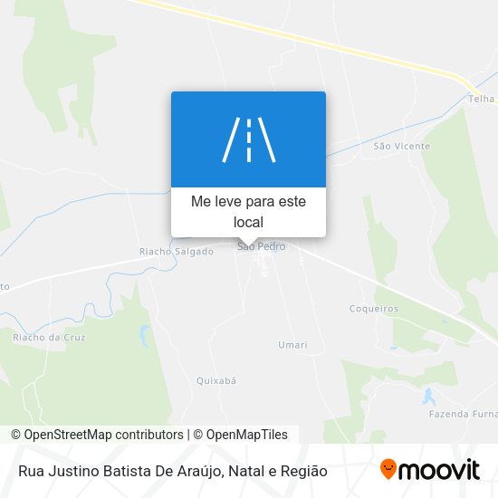 Rua Justino Batista De Araújo mapa