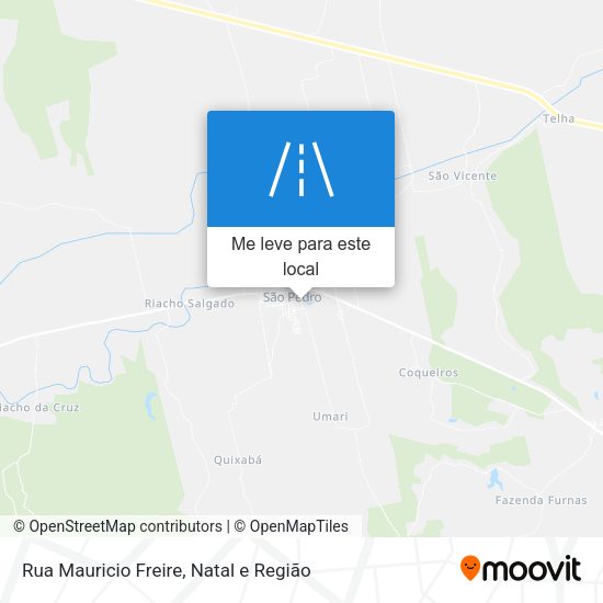 Rua Mauricio Freire mapa