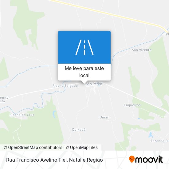 Rua Francisco Avelino Fiel mapa