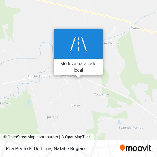 Rua Pedro F. De Lima mapa
