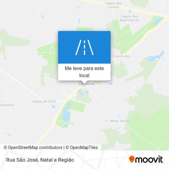 Rua São José mapa