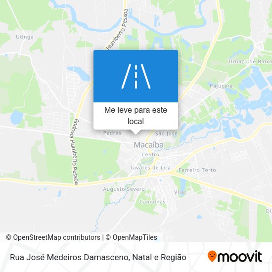 Rua José Medeiros Damasceno mapa