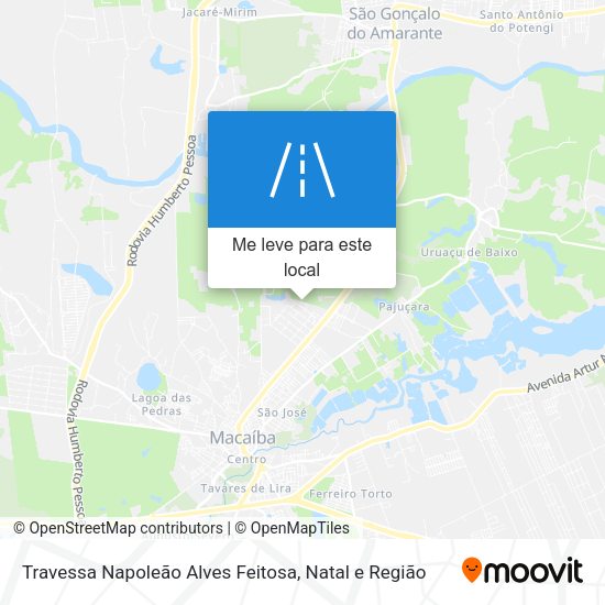 Travessa Napoleão Alves Feitosa mapa