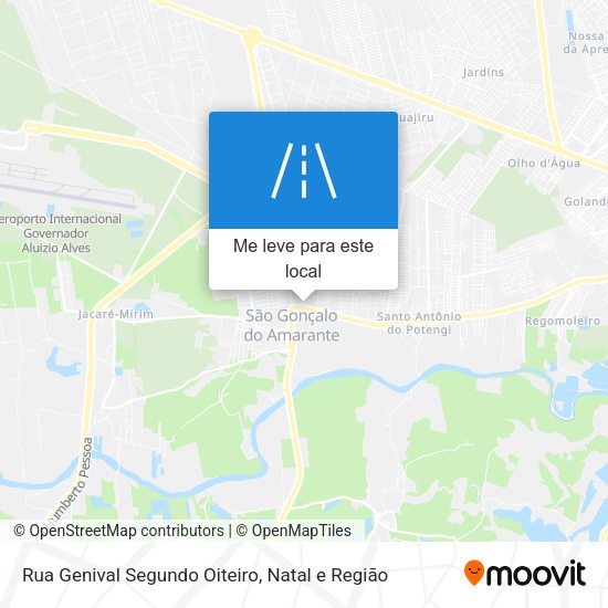 Rua Genival Segundo Oiteiro mapa