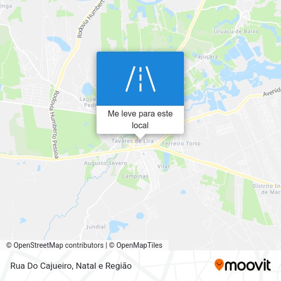 Rua Do Cajueiro mapa