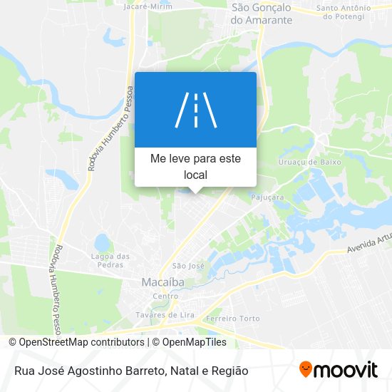 Rua José Agostinho Barreto mapa