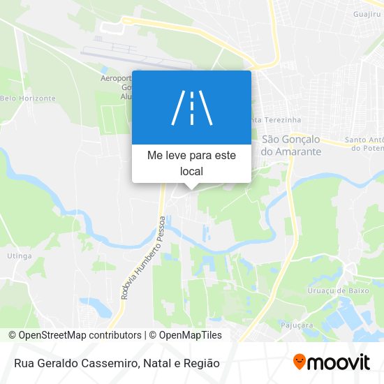 Rua Geraldo Cassemiro mapa