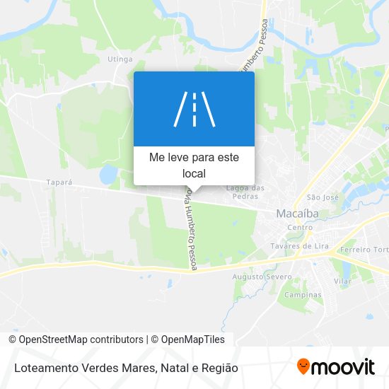 Loteamento Verdes Mares mapa