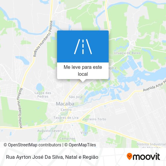 Rua Ayrton José Da Silva mapa