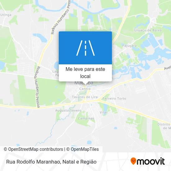 Rua Rodolfo Maranhao mapa