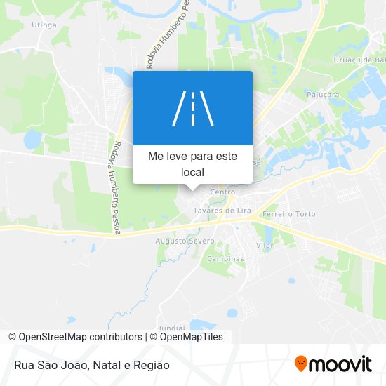 Rua São João mapa