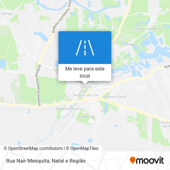 Rua Nair Mesquita mapa