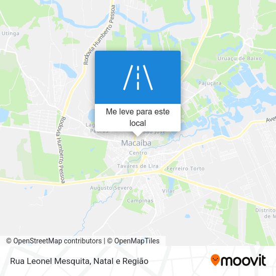 Rua Leonel Mesquita mapa