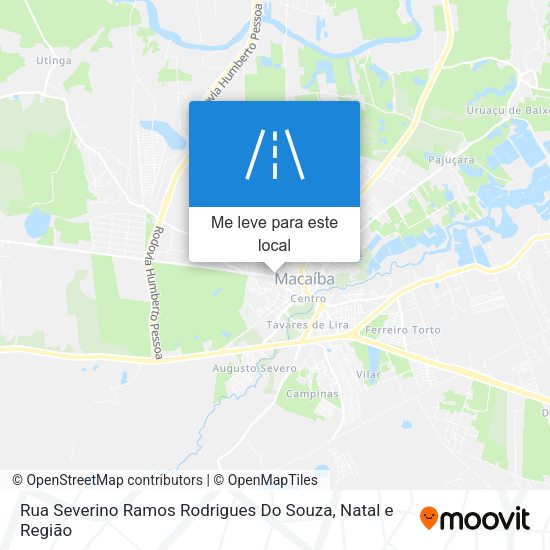 Rua Severino Ramos Rodrigues Do Souza mapa
