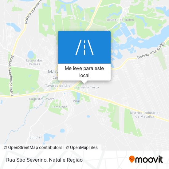 Rua São Severino mapa