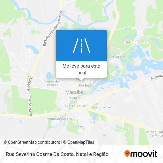 Rua Severina Cosme Da Costa mapa