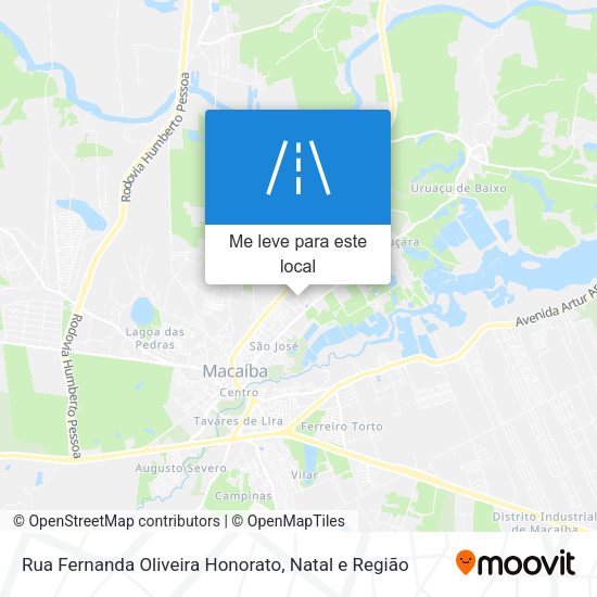 Rua Fernanda Oliveira Honorato mapa
