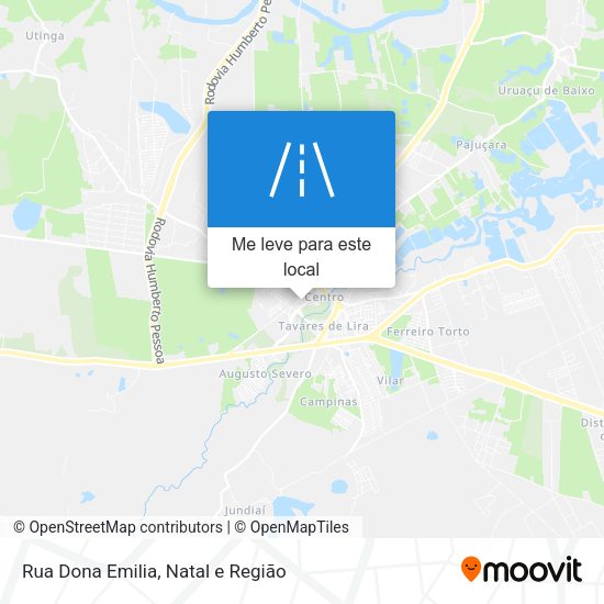 Rua Dona Emilia mapa