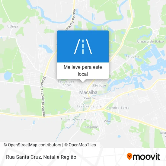 Rua Santa Cruz mapa