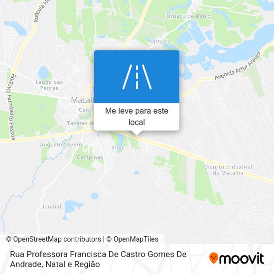Rua Professora Francisca De Castro Gomes De Andrade mapa