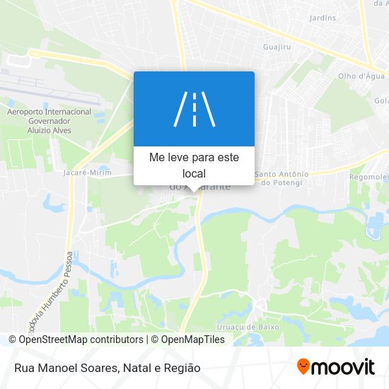 Rua Manoel Soares mapa
