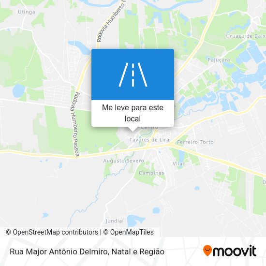 Rua Major Antônio Delmiro mapa