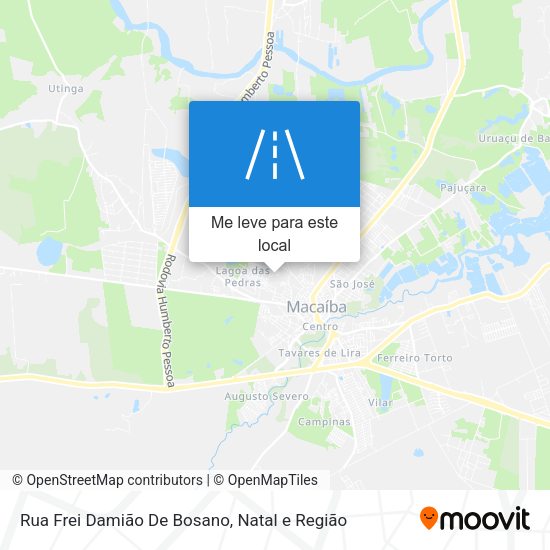 Rua Frei Damião De Bosano mapa