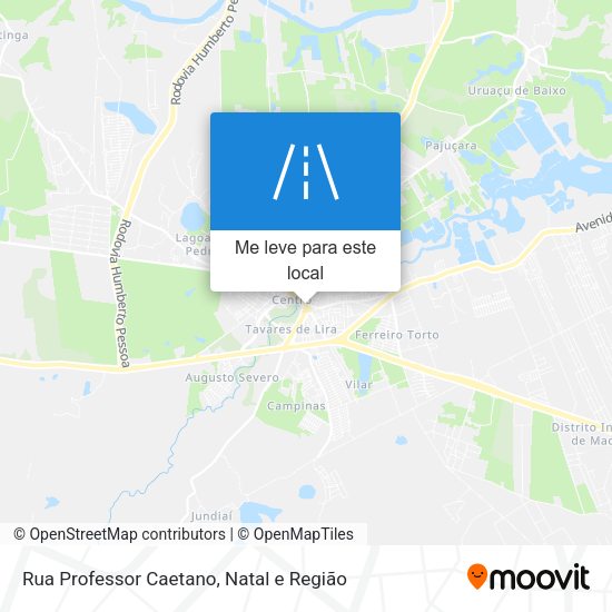 Rua Professor Caetano mapa