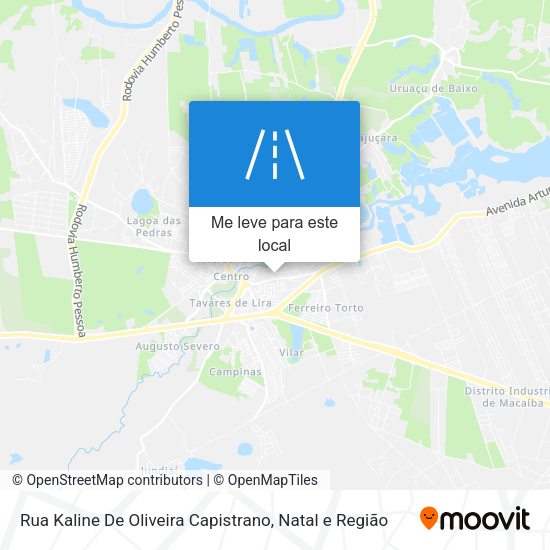 Rua Kaline De Oliveira Capistrano mapa