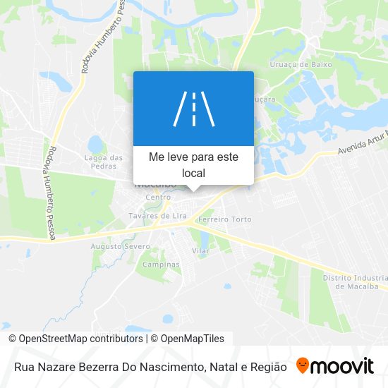 Rua Nazare Bezerra Do Nascimento mapa