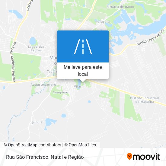 Rua Sâo Francisco mapa