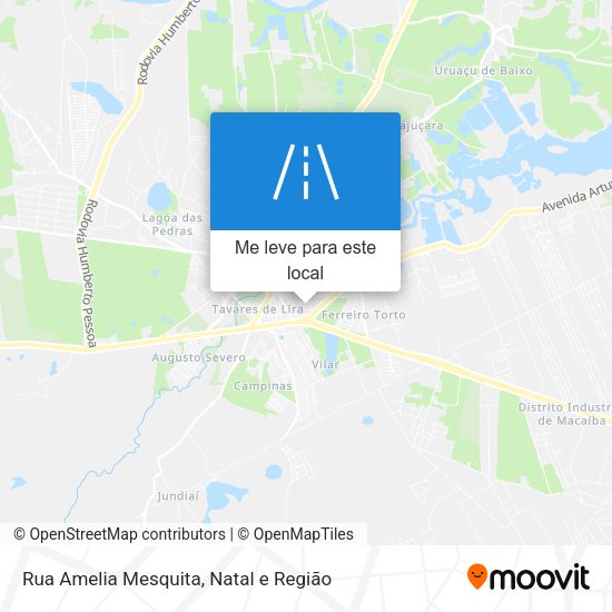 Rua Amelia Mesquita mapa