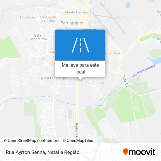 Rua Ayrton Senna mapa