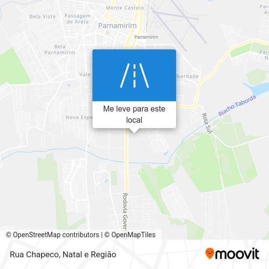 Rua Chapeco mapa