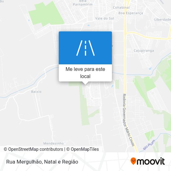 Rua Mergulhão mapa
