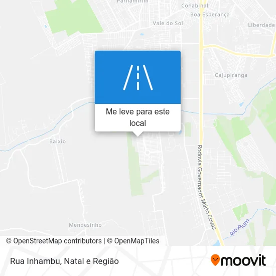 Rua Inhambu mapa