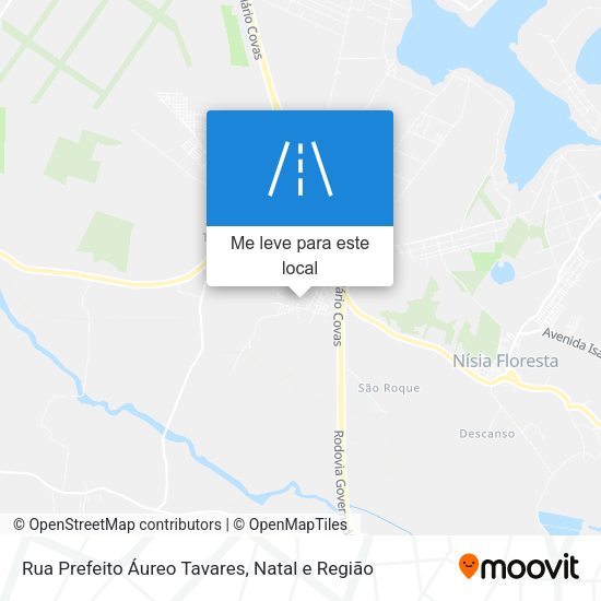 Rua Prefeito Áureo Tavares mapa